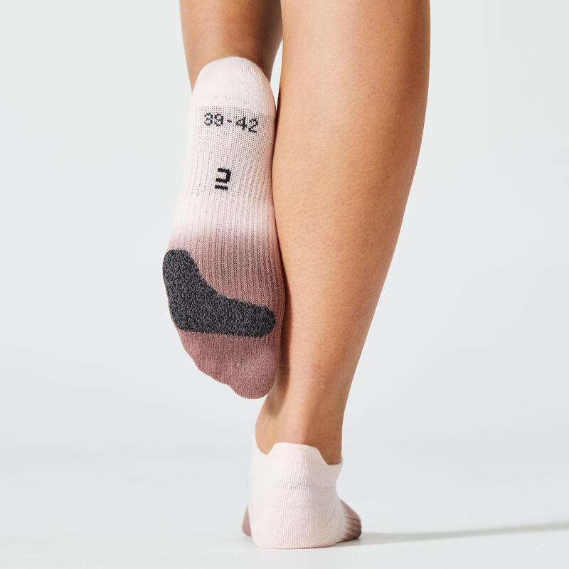 Chaussettes invisibles fitness cardio training coton x2