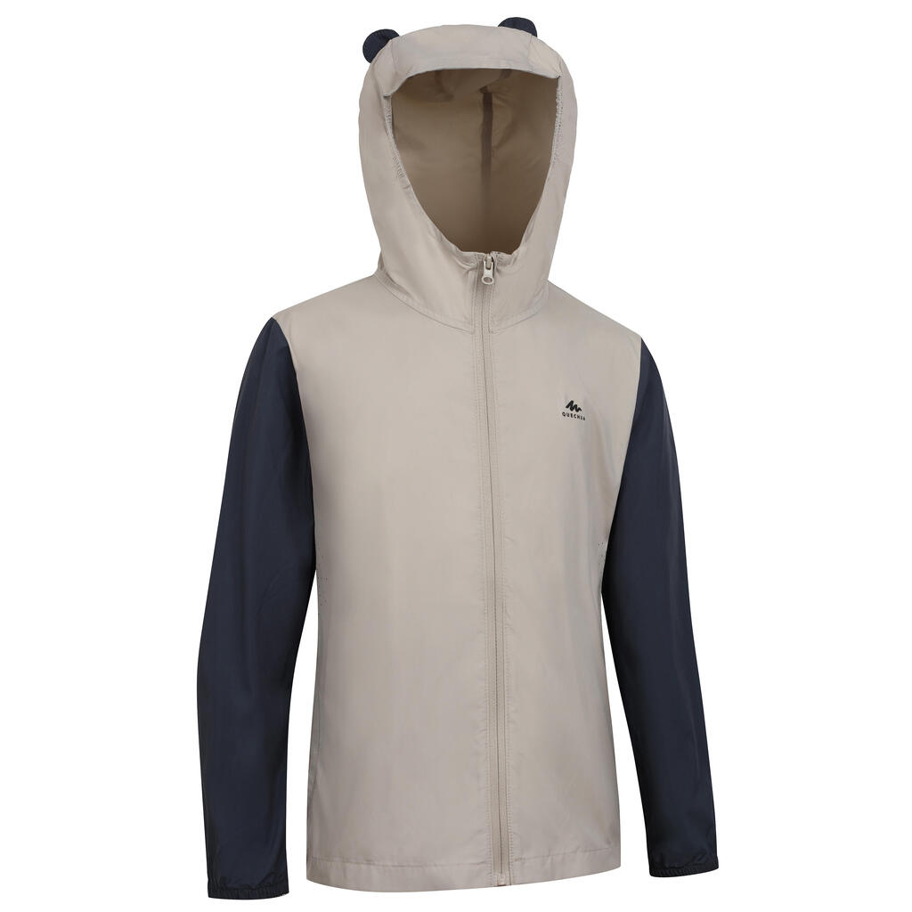 Veste de randonnée ANTI-UV MH500 enfant - beige