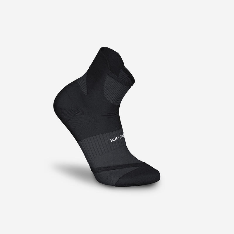 Běžecké ponožky silné Kiprun Strap černé 