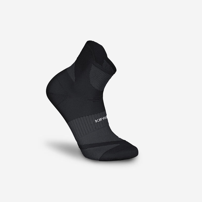 CHAUSSETTES DE RUNNING RUN900 EPAISSES STRAP NOIRES