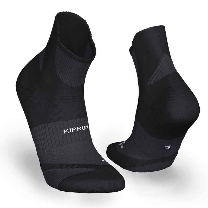 Storos bėgimo kojinės „Run900 Strap“, juodos