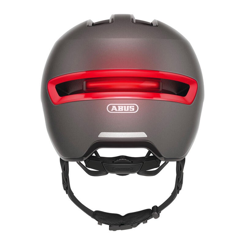 Fahrradhelm City ABUS Hud-Y Urban grau/titan