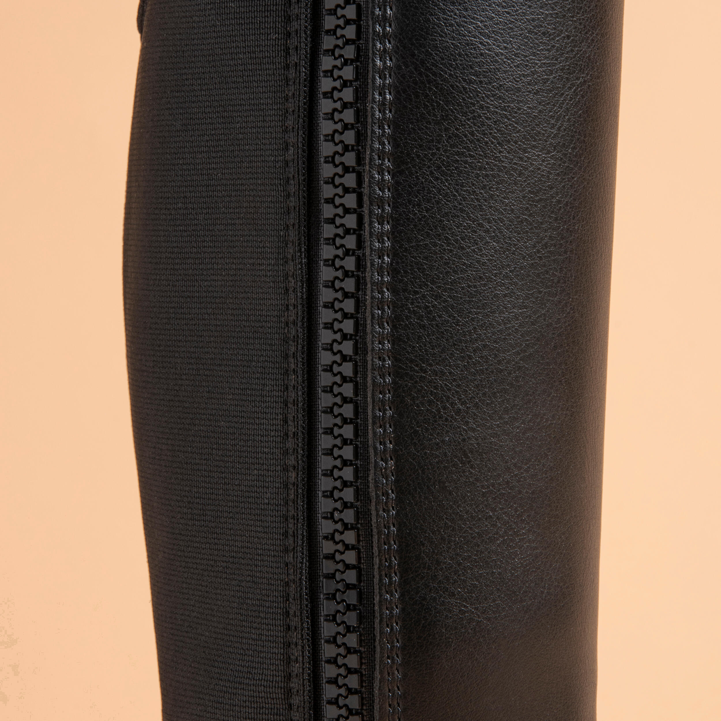 Synthetic Horse Riding Jodhpur Boots - 500 Black 7/8