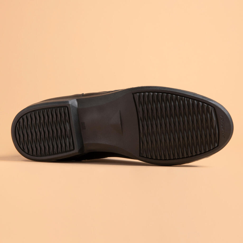 Bottes équitation adulte 500 synthétique noir