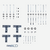 Kit visserie pour table de tennis de table PPT900 Outdoor.2 et PPT930 Outdoor.2
