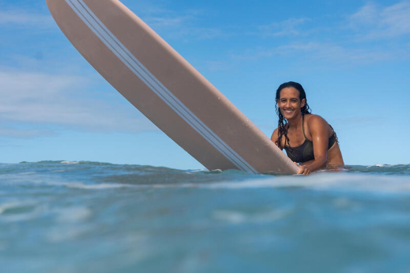Deska surfingowa Olaian Longboard 900 9'4" 74 l z 1 statecznikiem 10"