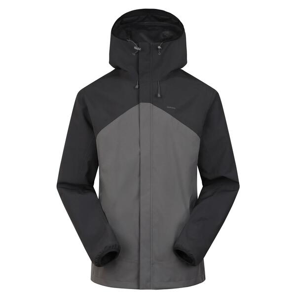 Grey lightweight waterproof hiking jacket