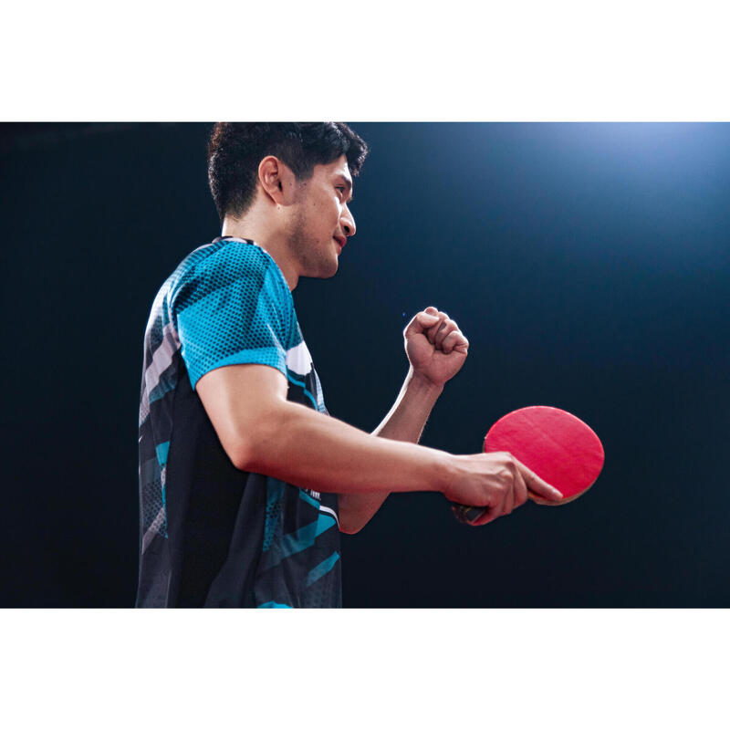 Men's Table Tennis T-Shirt TTP560 - Black/Blue