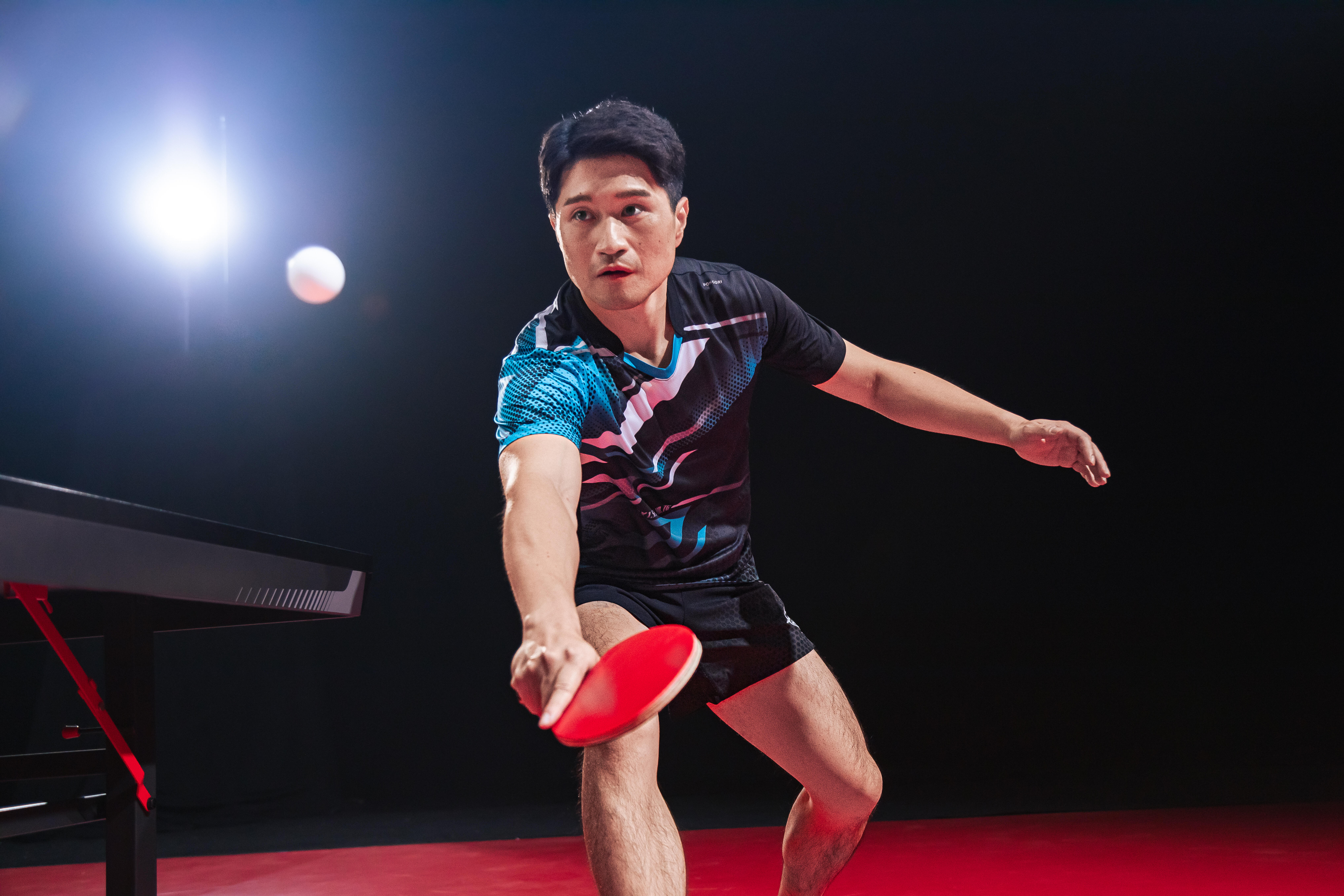 Table Tennis Balls TTB 900C 40+ 3* x 4 - White - PONGORI