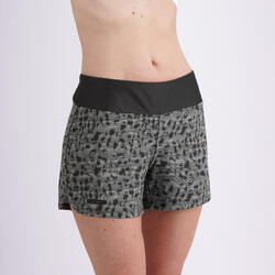 Hardloopshort met print voor dames Dry donkergroen