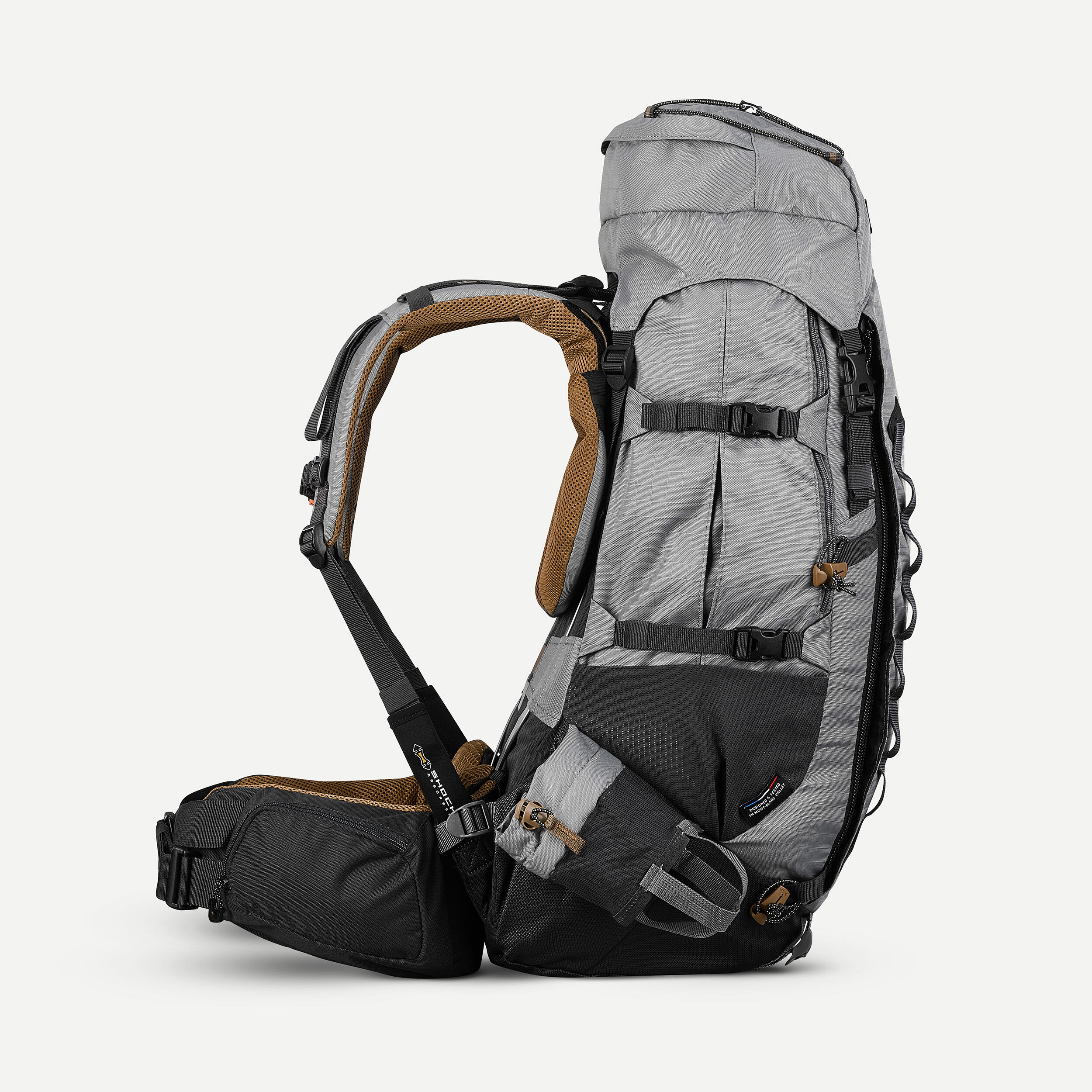 Mochila de montaña y trekking forclaz 50 litros gris new arrivals
