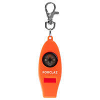 Sifflet multifonctions boussole d'orientation 50 ORANGE