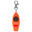 Multifunctioneel fluitje met kompas voor oriëntatieloop 50 oranje
