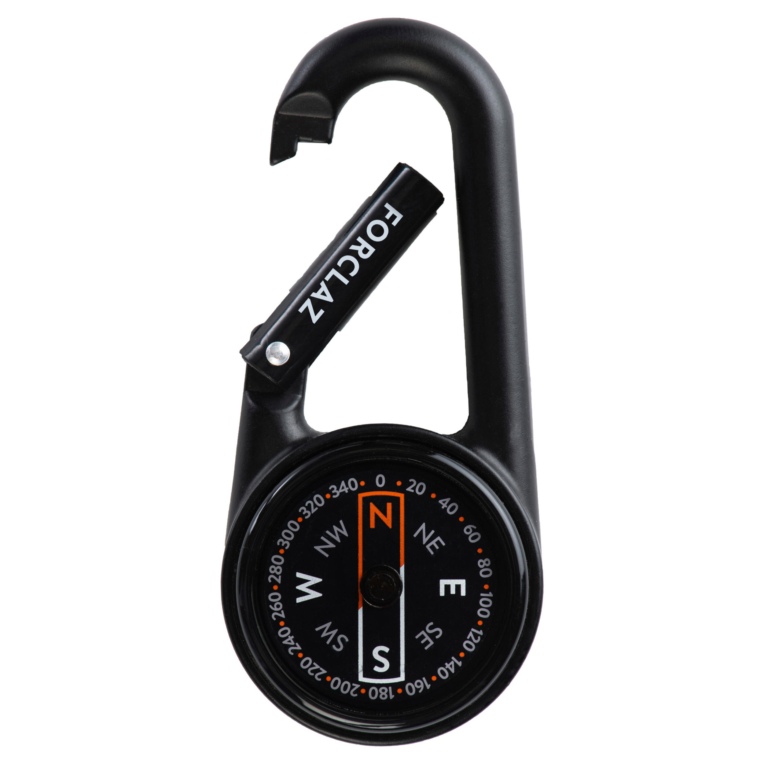 Boussole d’orientation compacte avec mousqueton 50 - DECATHLON