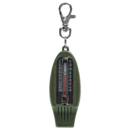 50 MULTI-PURPOSE WHISTLE AND ORIENTEERING COMPASS - KHAKI