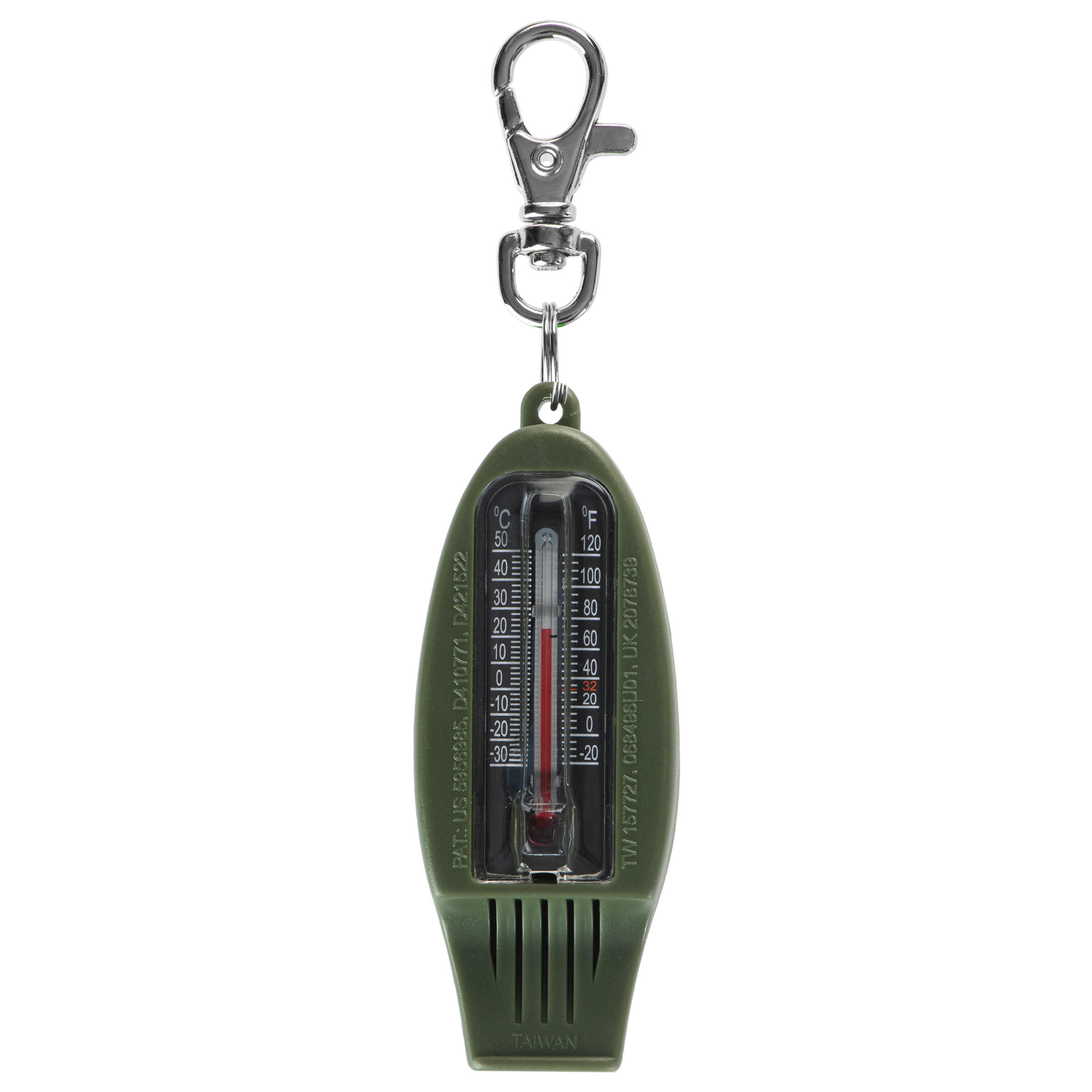 50 MULTI-PURPOSE WHISTLE AND ORIENTEERING COMPASS - KHAKI 2/4