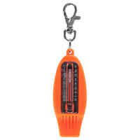 50 MULTI-PURPOSE WHISTLE AND ORIENTEERING COMPASS - ORANGE