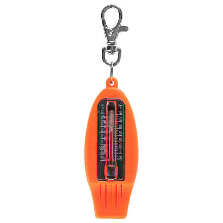 50 MULTI-PURPOSE WHISTLE AND ORIENTEERING COMPASS - ORANGE