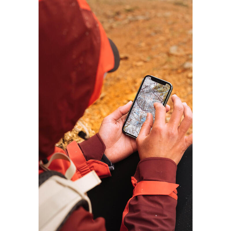 Wanderjacke Damen wasserdicht Bergwandern - MH500 rot 
