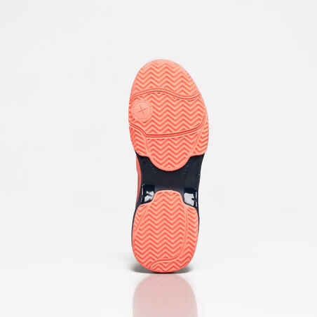 Women's Padel Shoes PS 590 - Coral/Blue