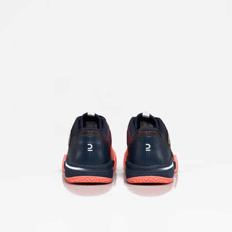 Women's Padel Shoes PS 590 - Coral/Blue