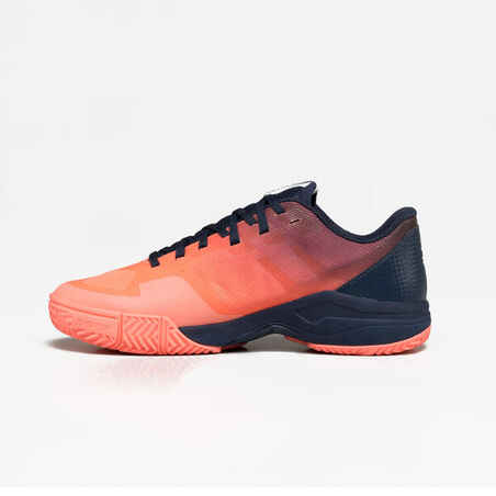 Women's Padel Shoes PS 590 - Coral/Blue