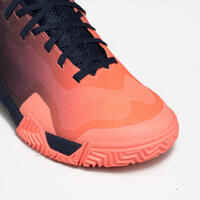 Women's Padel Shoes PS 590 - Coral/Blue