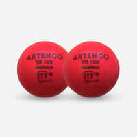 9cm Foam Tennis Ball TB100 Twin-Pack - Red