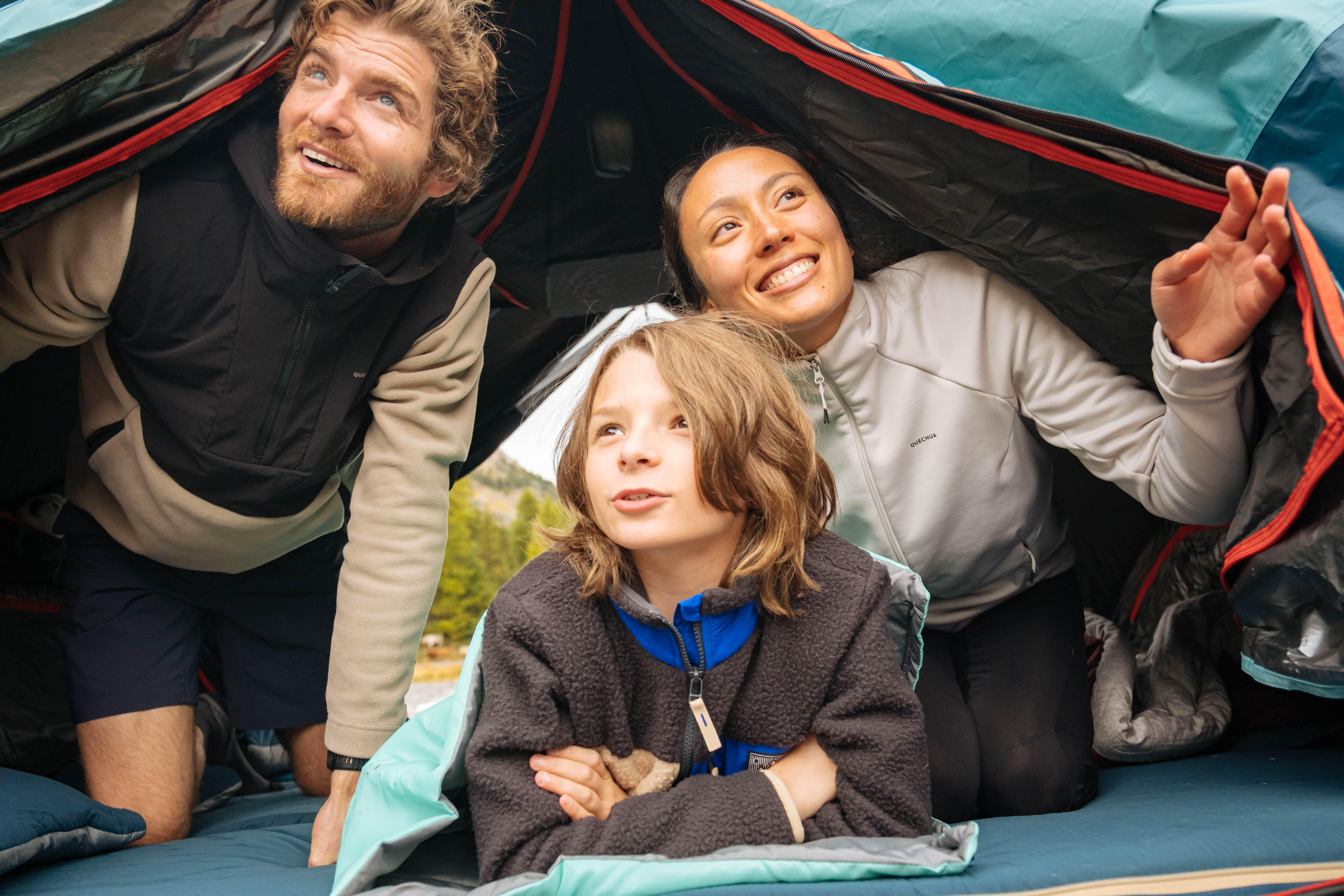 3-Person Camping Tent, 2 Seconds Easy Fresh & Black - QUECHUA