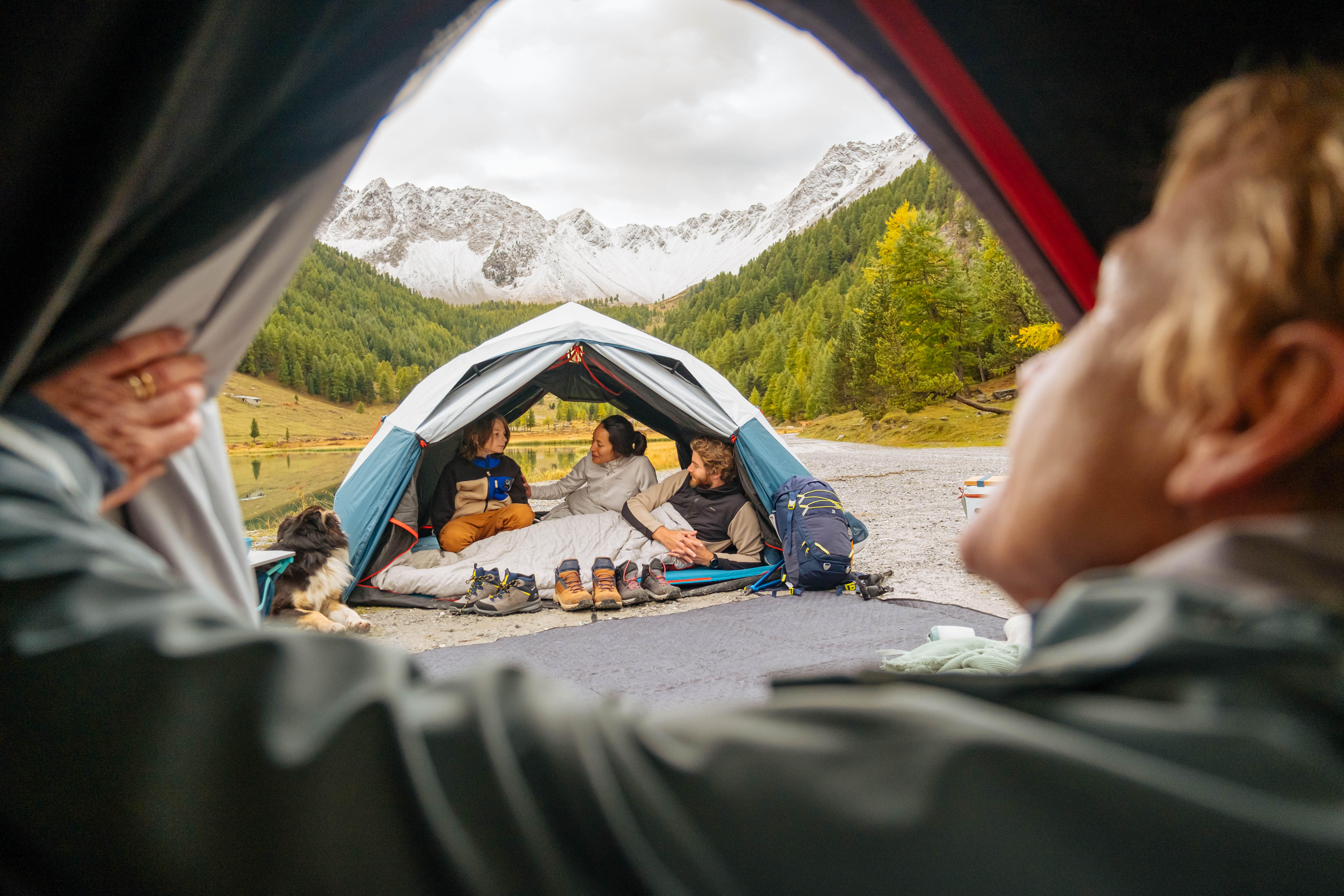 3-Person Camping Tent, 2 Seconds Easy Fresh & Black - QUECHUA