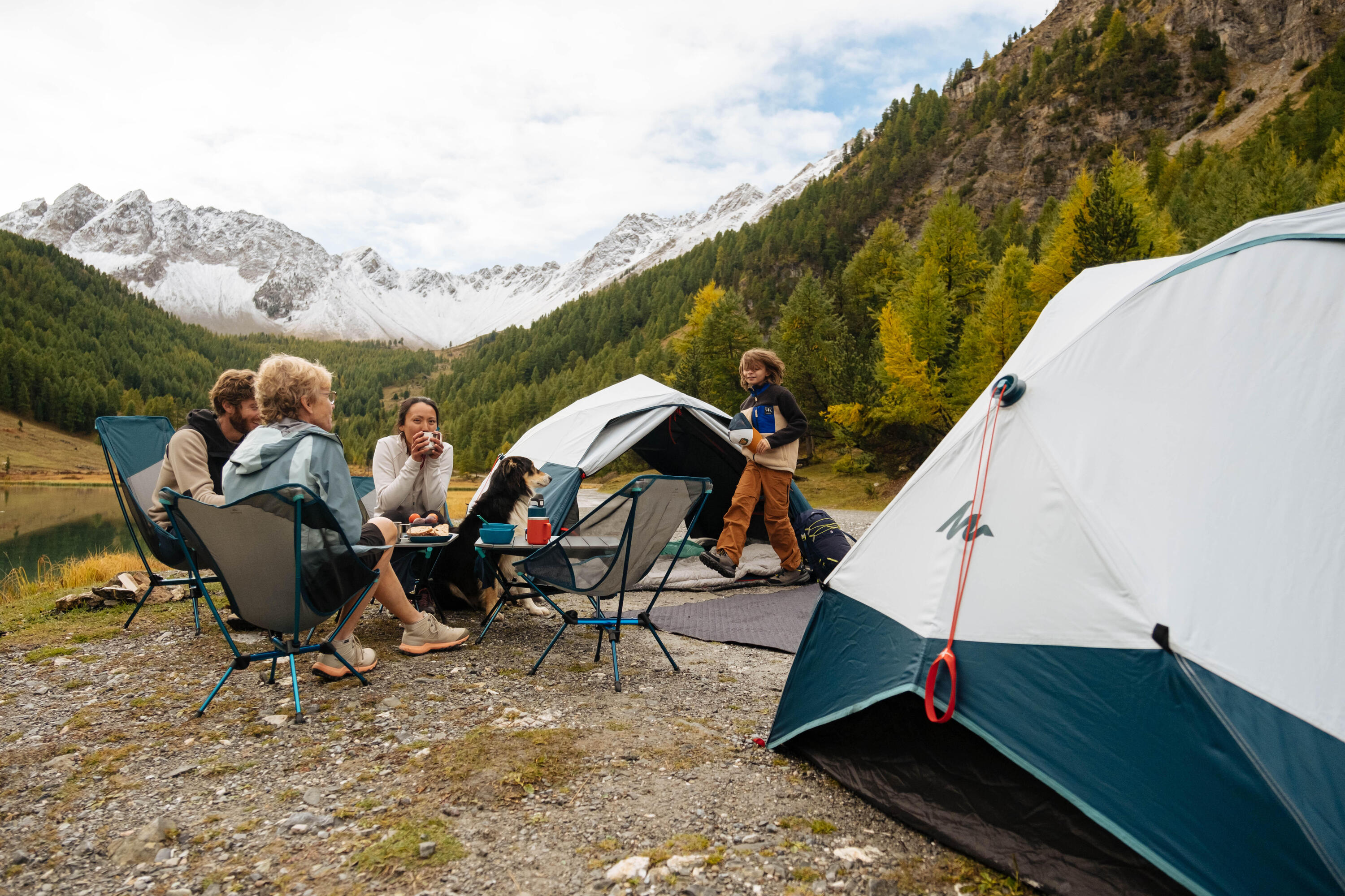 Pop-up tent voor 3 personen, 2 Seconds Easy met Fresh&Black 56/59
