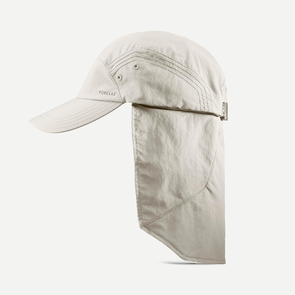 Kalnu pārgājienu UV necaurlaidīga cepure “Trek 900”, tumši pelēka