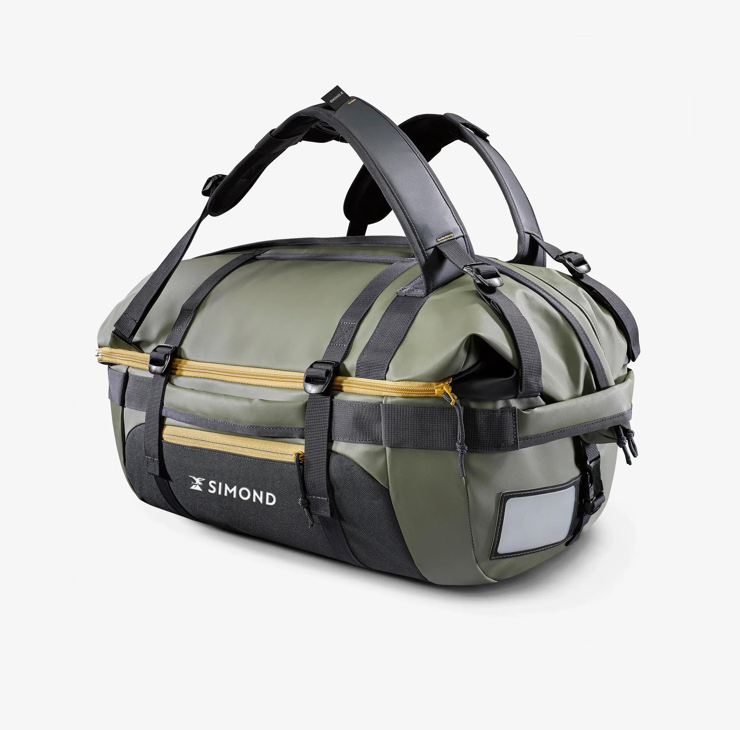 Reparatur einer Trekking-Transporttasche Extend 40/60L grün