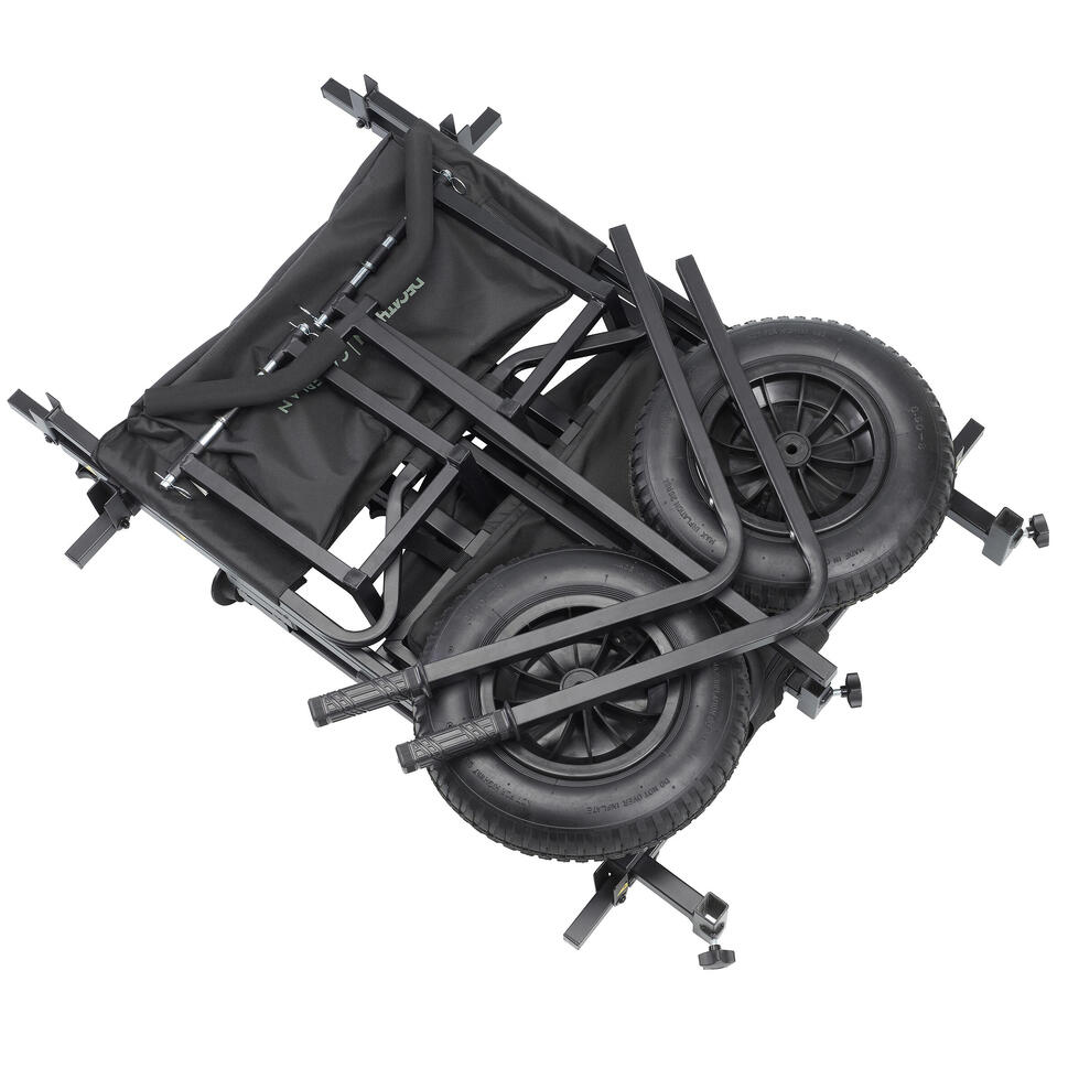 Akozon Chariot de pêche avec sac noir acier - 7891450366401