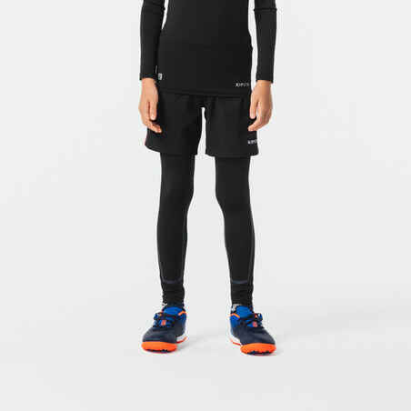 Kids' Football Base Layer Top Black - 100 Series