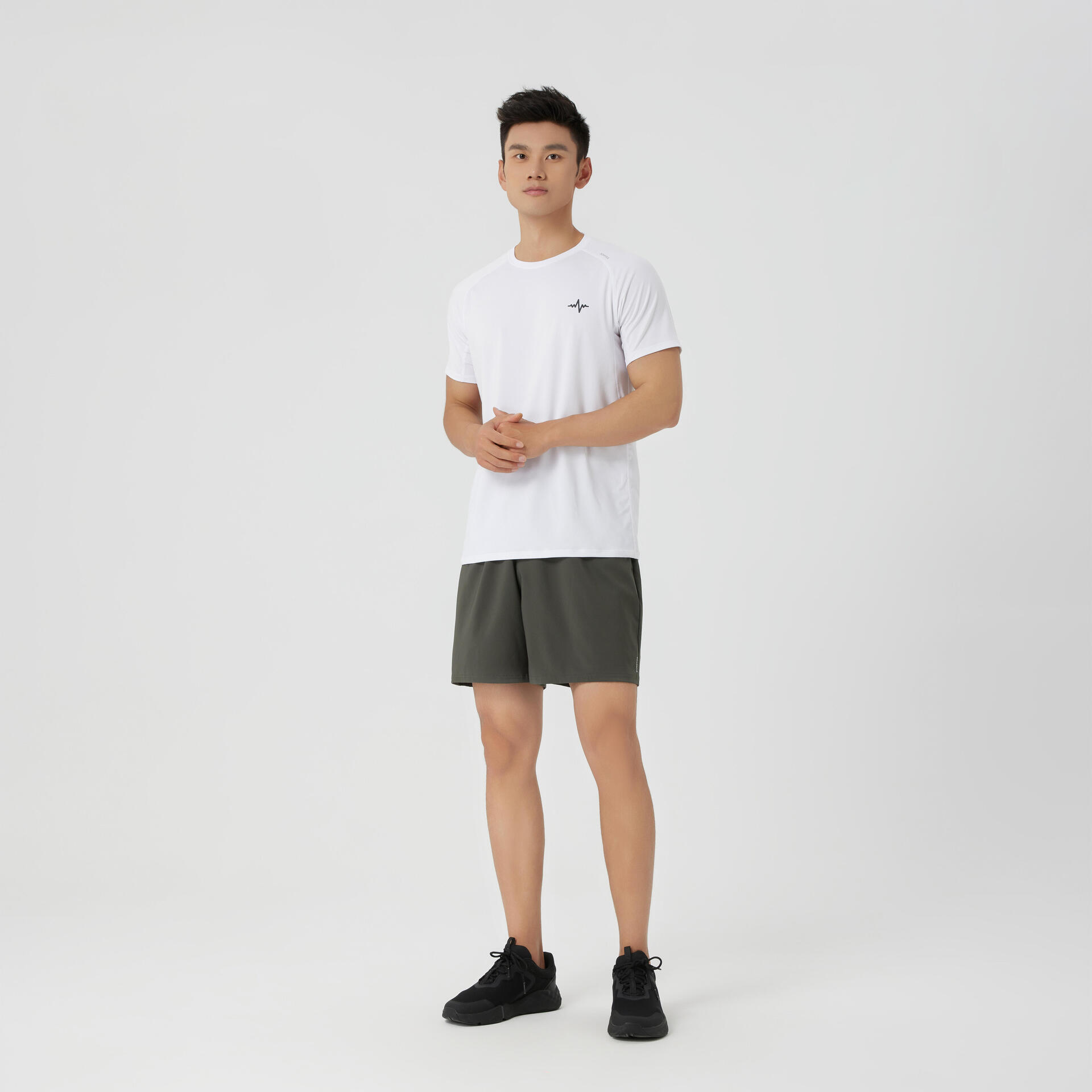 Men's Basic Breathable Fitness Shorts - Khaki