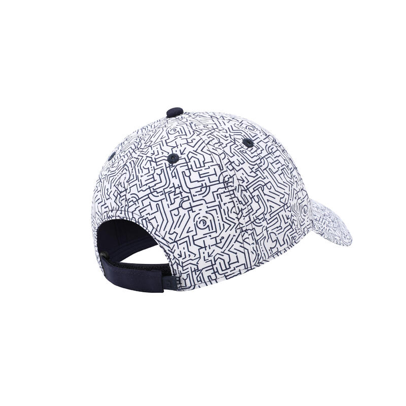 網球帽 500 S54－白色／圖樣款