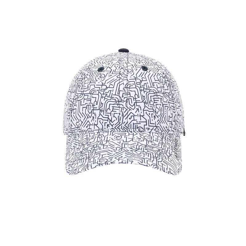 Tenis Şapkası - 54 Cm - Beyaz Desenli - TC 500