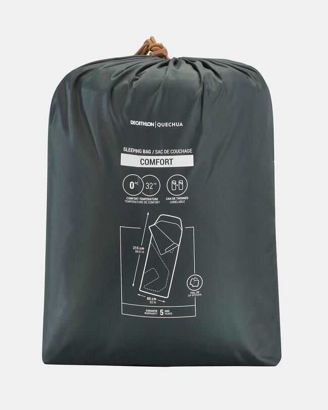 Saco de dormir para camping Arpenaz 0°