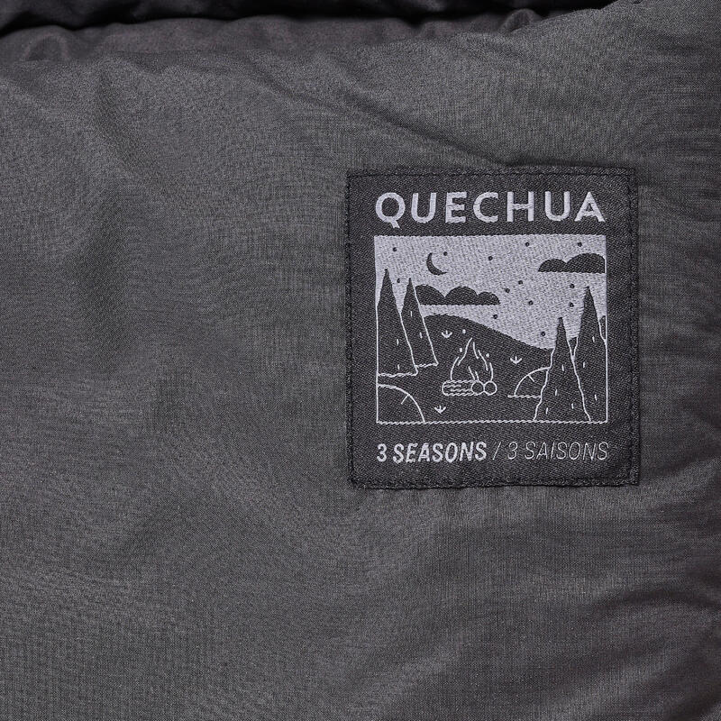 Saco de dormir de algodón para camping Quechua Arpenaz 0°