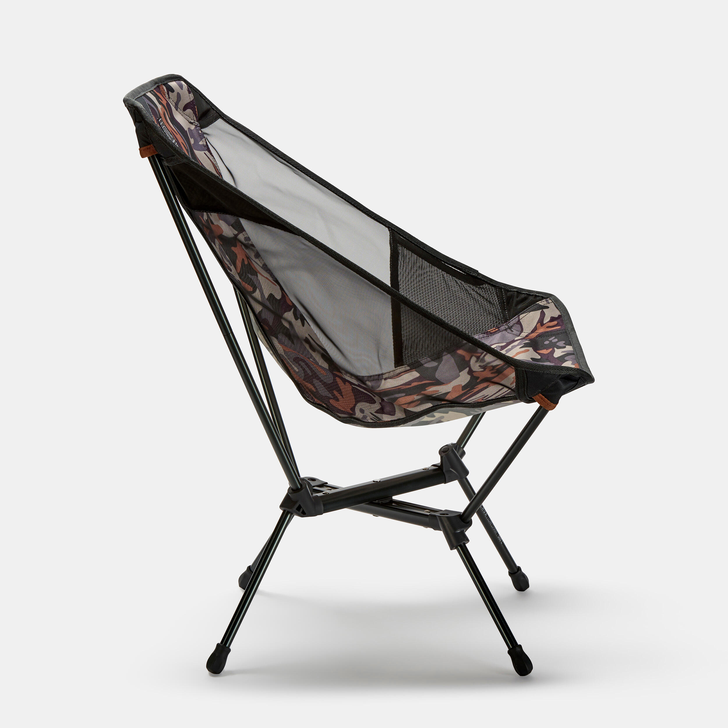 CHAISE BASSE PLIANTE DE CAMPING MH500 CAMO 6/10