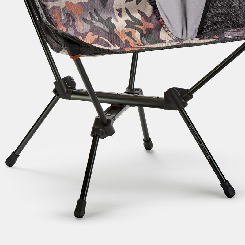 Krzesło kempingowe składane Quechua MH500 camo niskie
