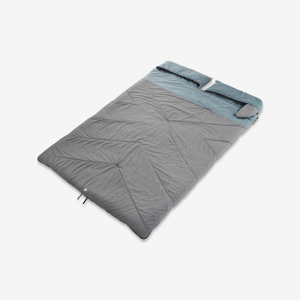 Schlafsack Doppel-Schlafsack Camping Baumwolle - Ultim Comfort 0 °C 2 Personen