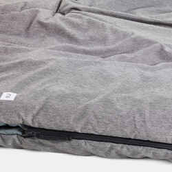 CAMPING SLEEPING BAG - ARPENAZ 0°C COTTON LINED ULTIM COMFORT – 2-PERSON