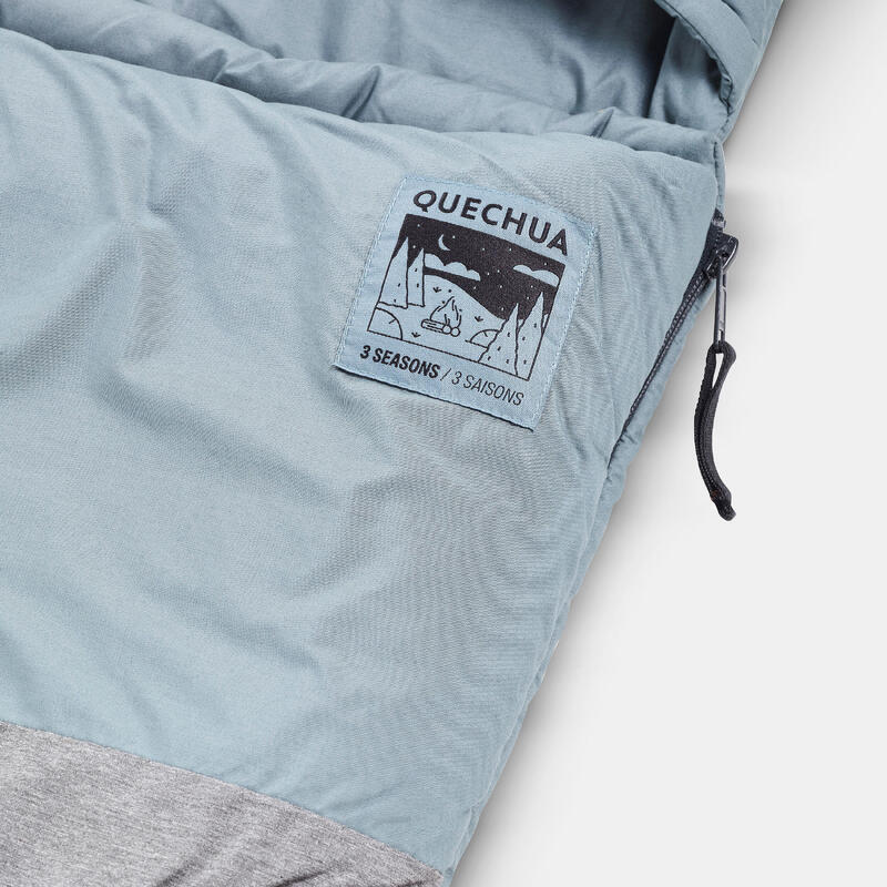 Saco de dormir algodón dos personas para camping Quechua Arpenaz 0º