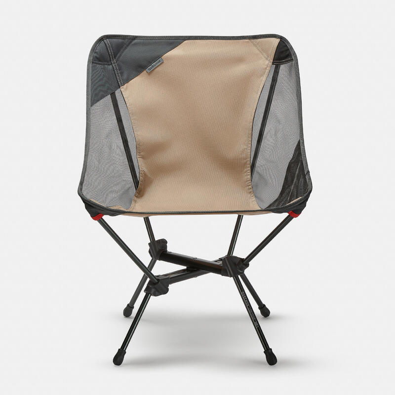 LOW FOLDING CAMPING CHAIR MH500 BEIGE