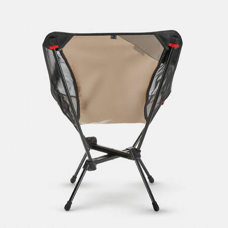 LOW FOLDING CAMPING CHAIR MH500 BEIGE