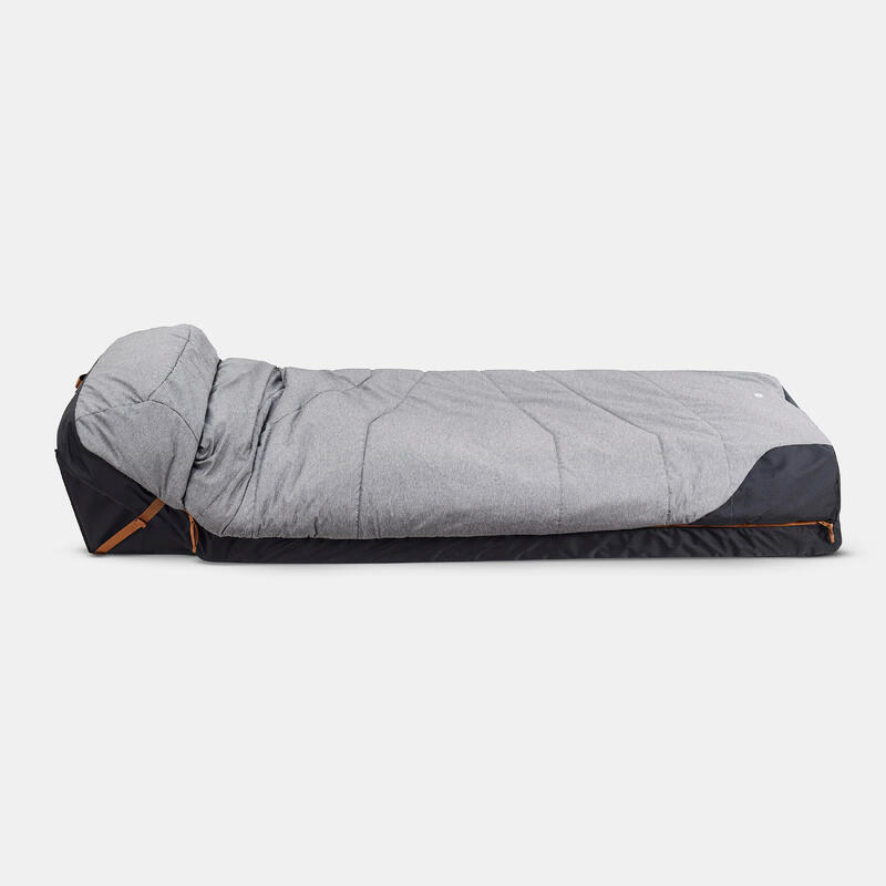 Sac de dormit de camping 5°C bumbac, 2 în 1, Perfect Sleep