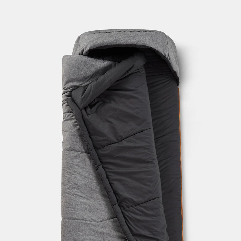 Sac de dormit 2 în 1 din Bumbac Camping Perfect Sleep 5°C Negru