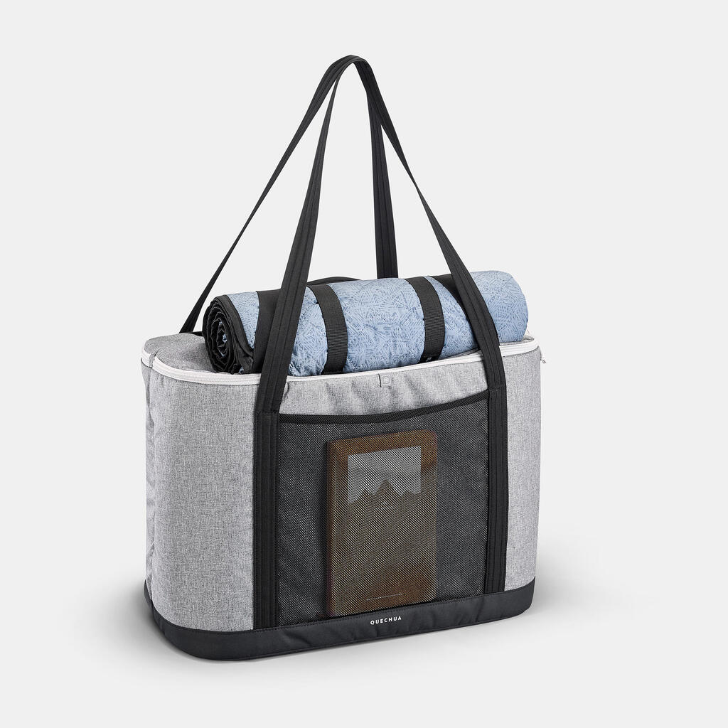 40-litre picnic bag - 2 compartments - soft isothermal cooler bag